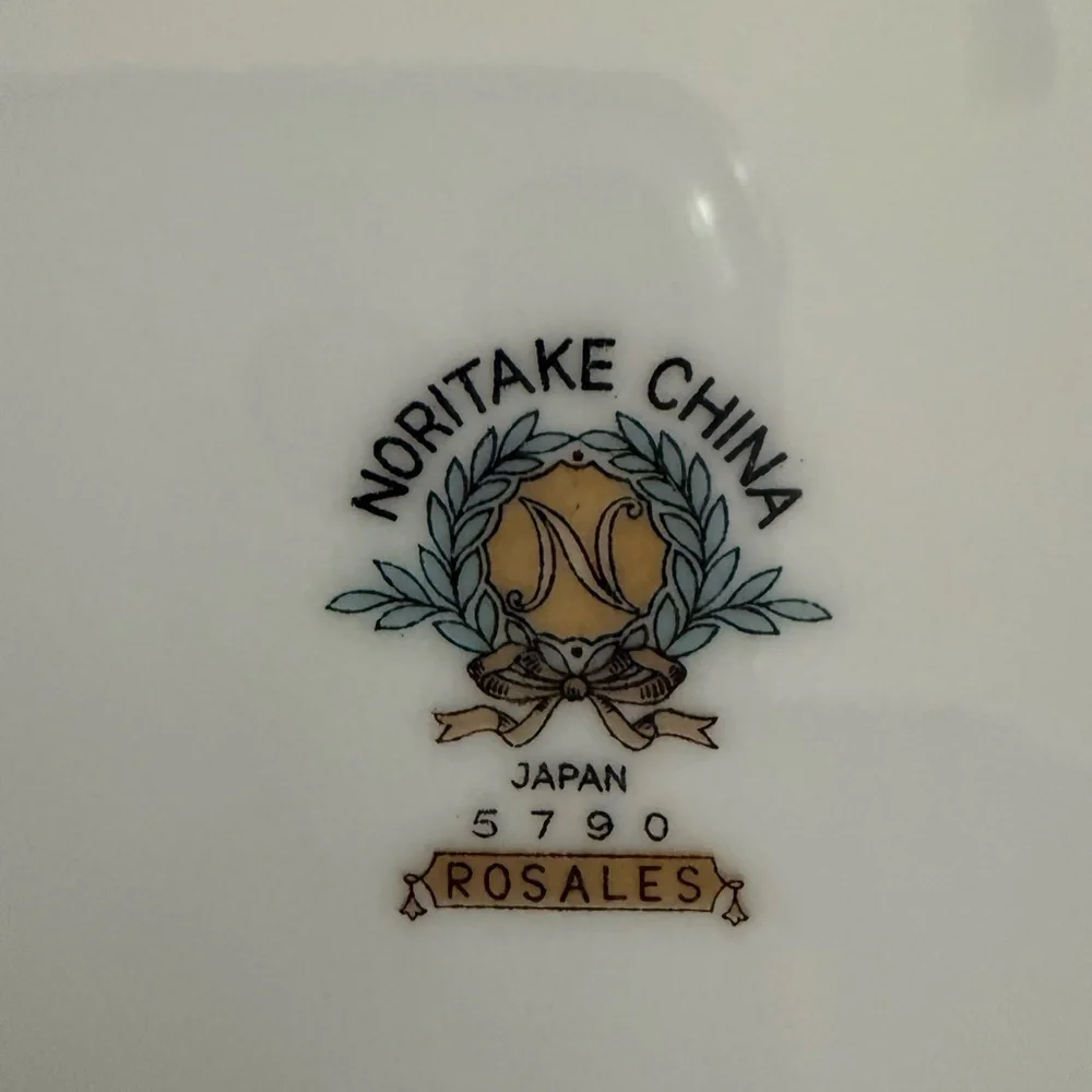 4 - Vintage Noritake “Rosales” Bread and Butter 8” Plates
